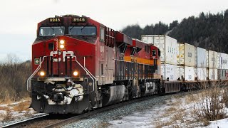 CP Stack train rumbling westbound through Edworthy Park on the Laggan subdivision.