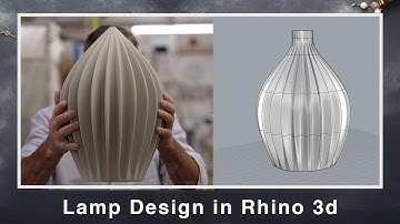 Lamp Design in Rhino 3d | Lighting Fixture Modeling in Rhino | Rhino SubD Tutorial