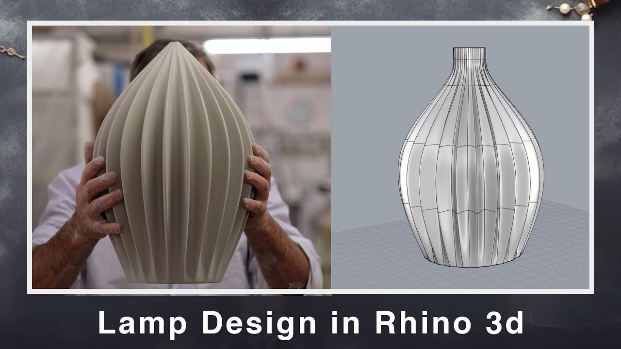 Lamp Design in Rhino 3d | Lighting Fixture Modeling in Rhino | Rhino SubD Tutorial