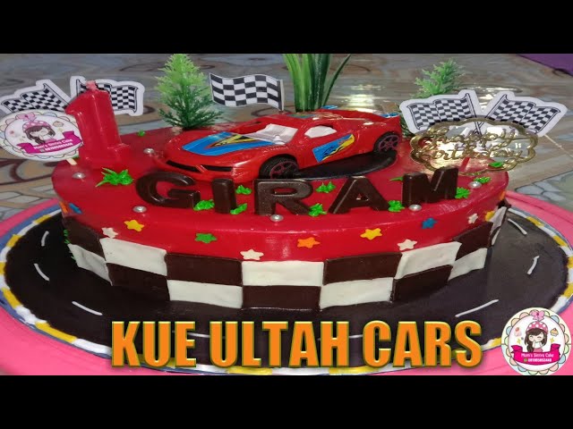 Menghias Kue Ultah Cars Disney | Mom's Sintya Cake class=