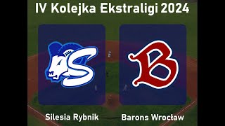 Silesia Rybnik vs. Barons Wrocław - 4 kolejka Ekstraligi baseballa 2024