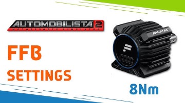 AMS2 | Fanatec CSL/GT DD Pro 8Nm FFB Settings