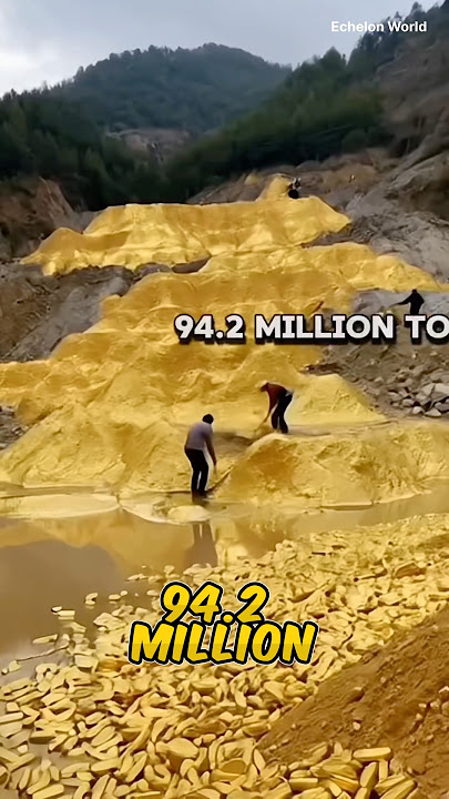 Biggest Gold Mining Volcano in The World 😳 !!!