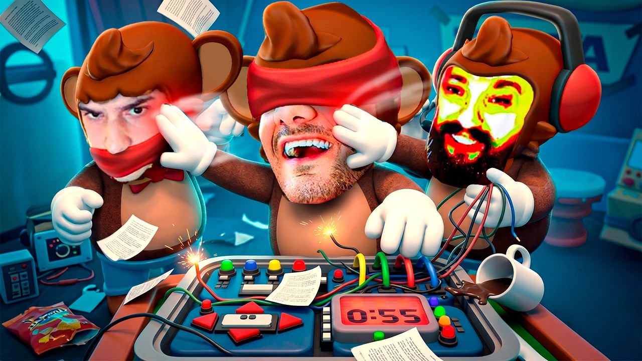 FICOU AINDA MAIS ENGRAÇADO O JOGO DE DESARMAR BOMBA CEGO, SURDO E MUDO - Bombanana