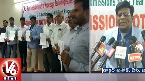 Basara IIIT Notification 2018 Released For Admissions Into BTech Courses | V6 News