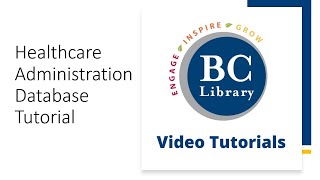 Healthcare Administration Database Tutorial