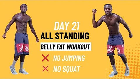 30 Days All STANDING ABS Workout Challenge ✅ - Day 21 