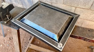 Few people know how to make steel door panel without bending machine | Welding tips and tricks