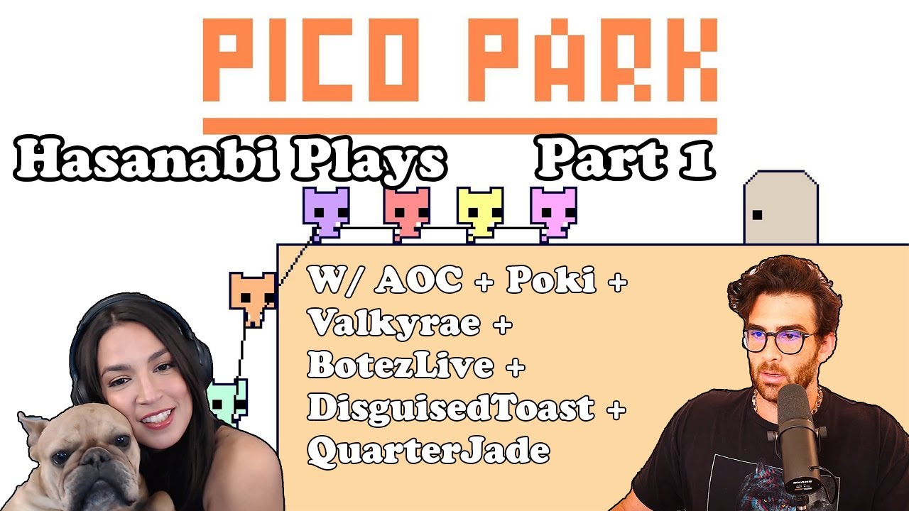 Hasanabi Plays: Pico Park Part 1 w/ AOC + Poki + Valkyrae + BotezLive + DisguisedToast + QuarterJade
