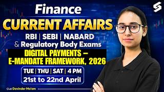 Finance Current Affairs for RBI Grade B | RBI Grade B Classes | RBI Preparation 2026 | Davinder Mam