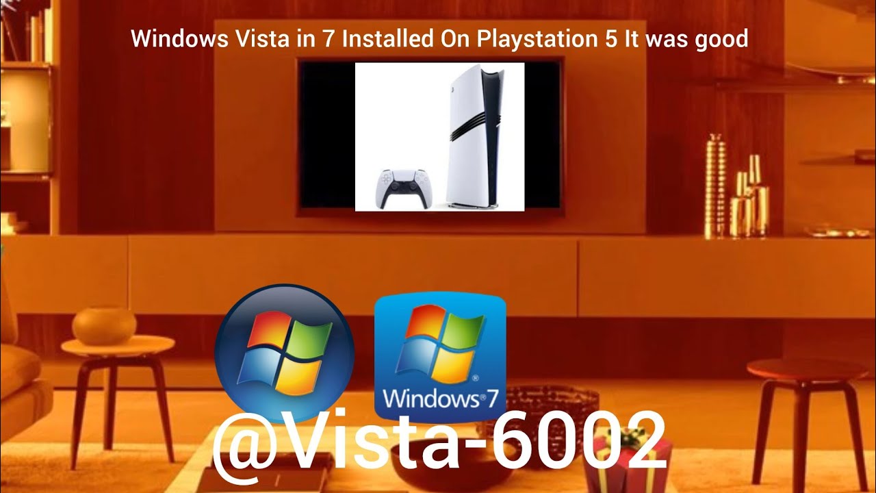 Windows Vista in 7 Installed On Playstation 5 It was good! | Windows Animation | Windows Vista