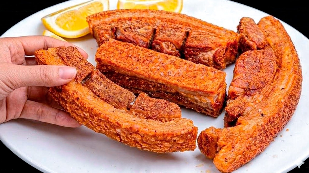 Как приготовить хрустящую свиную грудинку! Этот ТРЮК я узнал в шикарном ресторане!