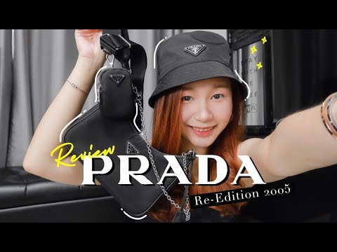 รีวิวกระเป๋า Prada Re-Edition 2005 nylon shoulder bag + หมวก ฉบับใช้งานจริง คุ้มไม่คุ้ม ?