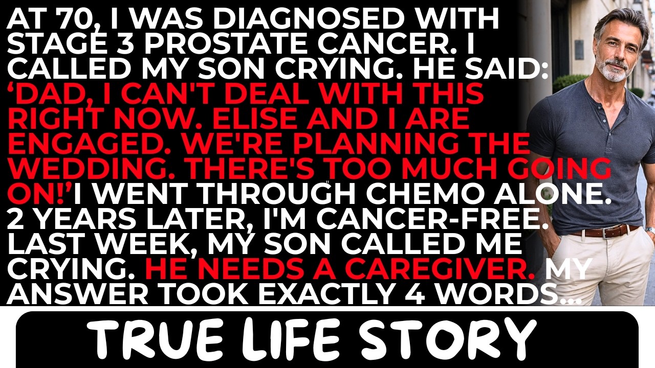 I was 70, sitting in a parking garage with a stage three cancer diagnosis and shaking hands, when I called my only son. I told him I needed to start treatment soon. His reply: “Dad, I love you,...