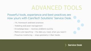 Service Desk Animation from CareTech Solutions Highlights Primary Advantages