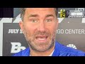Eddie Hearn GIVES Terence Crawford BAD NEWS on Canelo &amp; getting FLATTENED; TRUTH on Berlanga NEXT UP