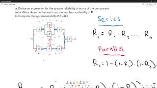 Reliability in series and parallel (example 1)