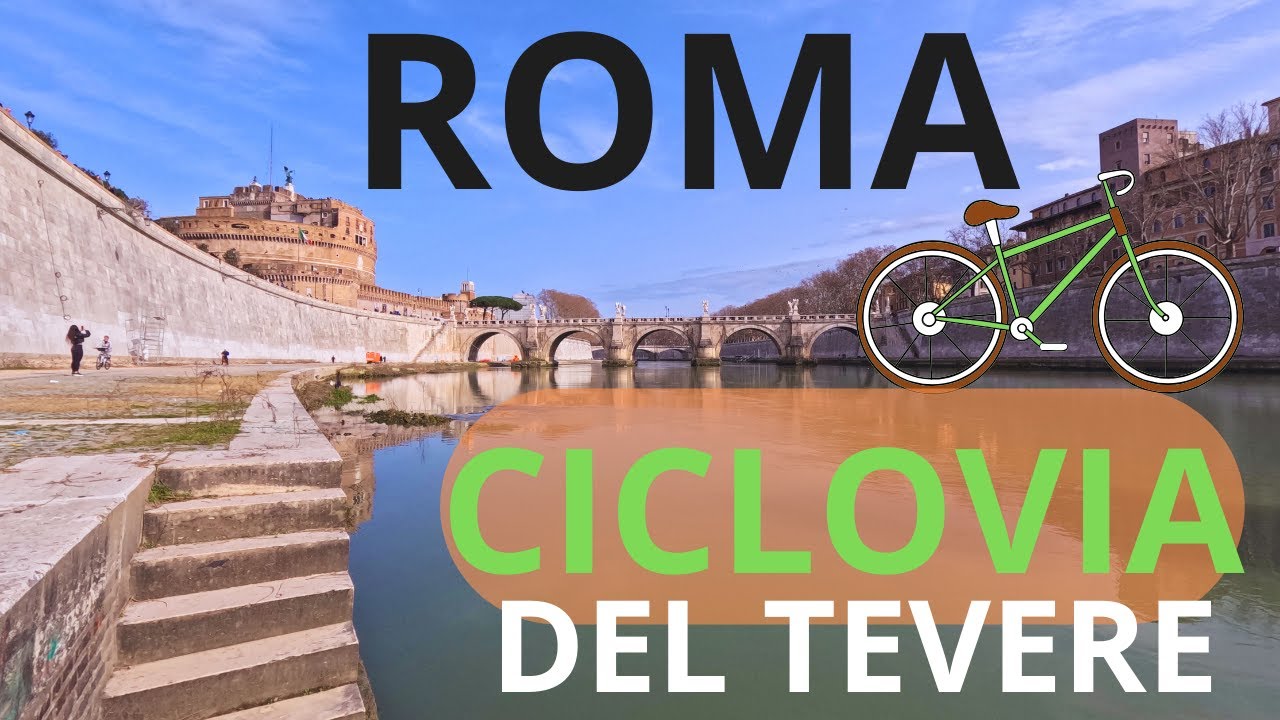 Ciclovia del Tevere in 4K 🚴‍♂️ -  Un Itinerario Spettacolare attraverso Roma