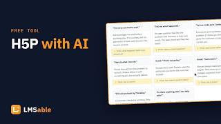 Generate H5P content with AI for free