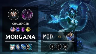 Morgana Mid vs Ezreal - NA Challenger Patch 10.7