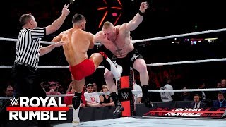 Finn Bálor DDTs Brock Lesnar in a furious start to their Universal Title Match: Royal Rumble 2019