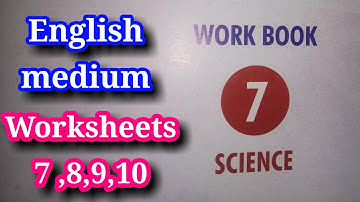 7th standard science worksheet - 7,8,9,10 / bridge course answers