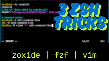 Faster workflow in ZSH