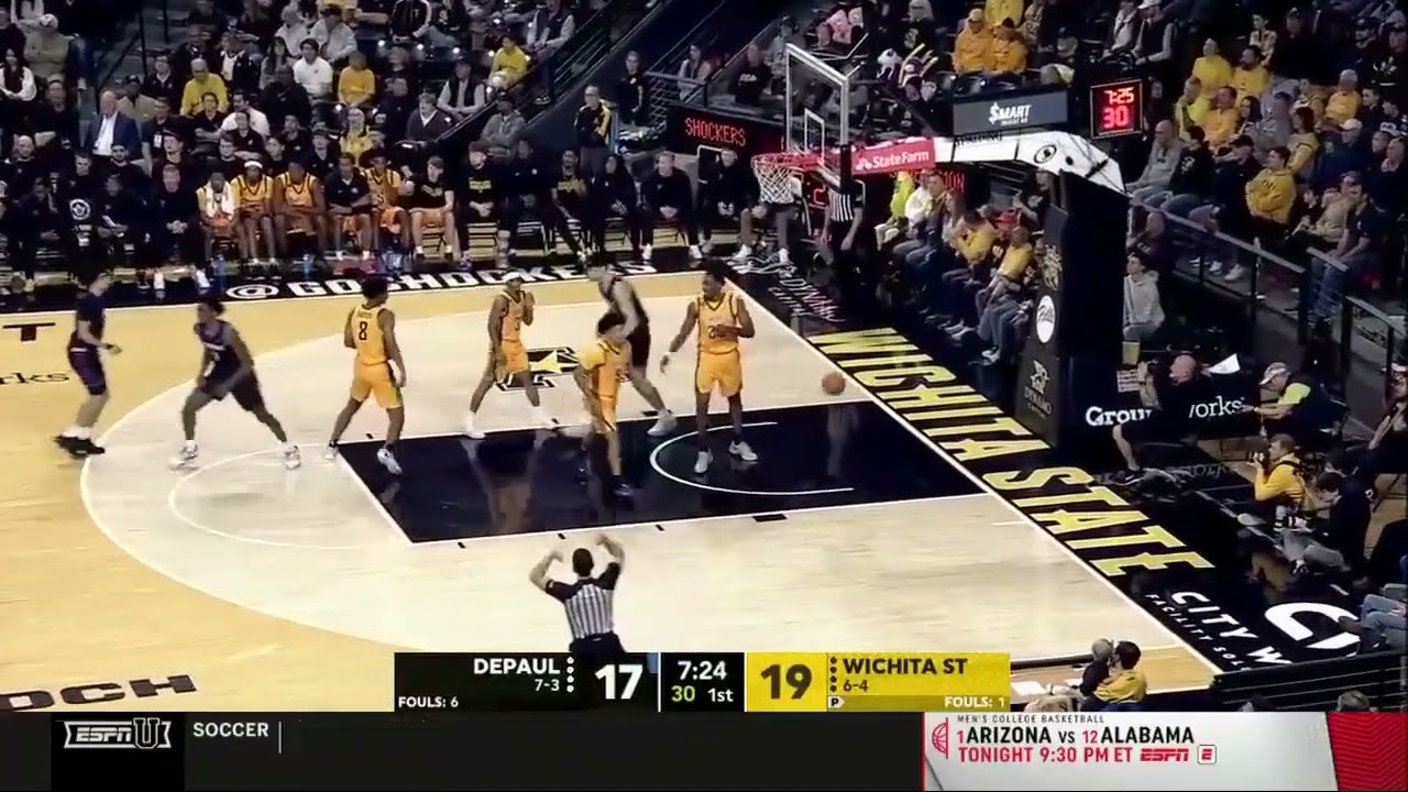 DePaul Men's Basketball Game Highlights vs. Wichita State - 12.13.25