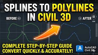 Celebrity How to Convert Splines to Polylines in AutoCAD Civil 3D (Fast & Easy) Profile