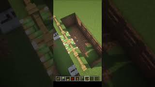 Minibuild 39 | Easy automatic fence door #minecraft #minecraftminibuild