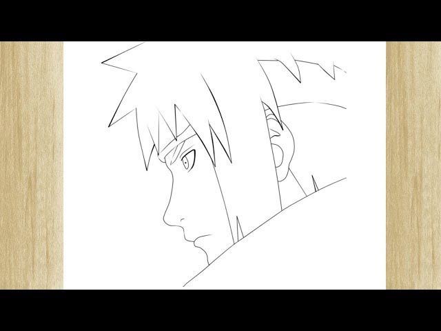 como desenhar o minato namikaze do anime naruto shippuden #comodesenha