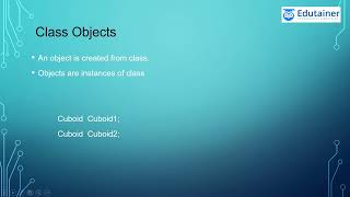 Module -  2  Lesson - 1. 0 Classes