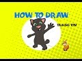 How to draw Talking Tom the Game - Learn to Draw - ART LESSON