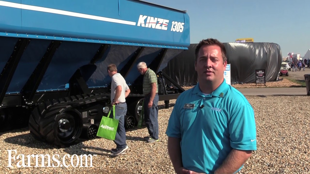 Kinze's  new grain cart track system
