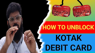 How To Unblock Kotak Bank Credit Card/Unblock Debit Card Through Sms         @technicalke9257