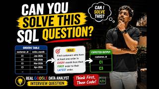 🔥 99% of Data Analyst Candidates Fail This SQL Interview Question | #sqlinterviewquestions