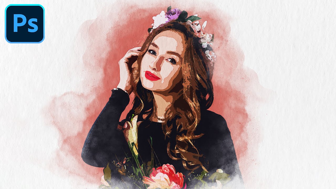 Watercolor Effect Photoshop Tutorial | Turn Photos into Watercolor Art ...