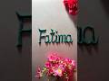 Fatima in sand 🌹❤️💕| Name in sand #sandart #handwriting #calligraphy #asmr #sandscript #nameinsand