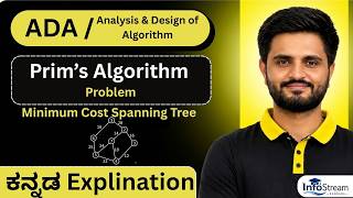 Prims algorithm problem | Analysis and Design of Algorithm | All universities