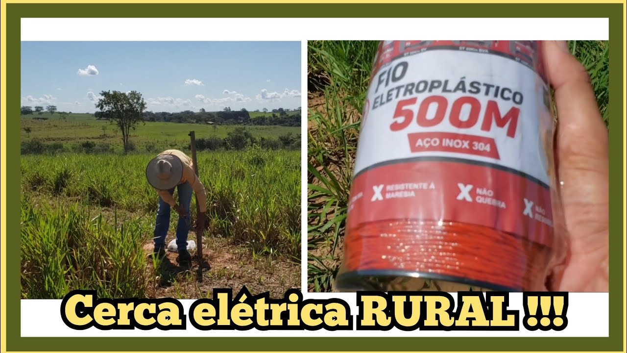 CERCA ELÉTRICA, COM FIO ELETROPLASTICO! MUITO FÁCIL  DE FAZER !