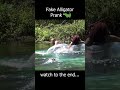 Fake Alligator Prank