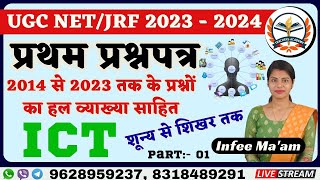 UGC NET JRF   प्रथम प्रश्न पत्र DECEMBER 2023   UGC NET JRF  FIRST PAPER ICT  MALWARE,BY INFEE MAAM