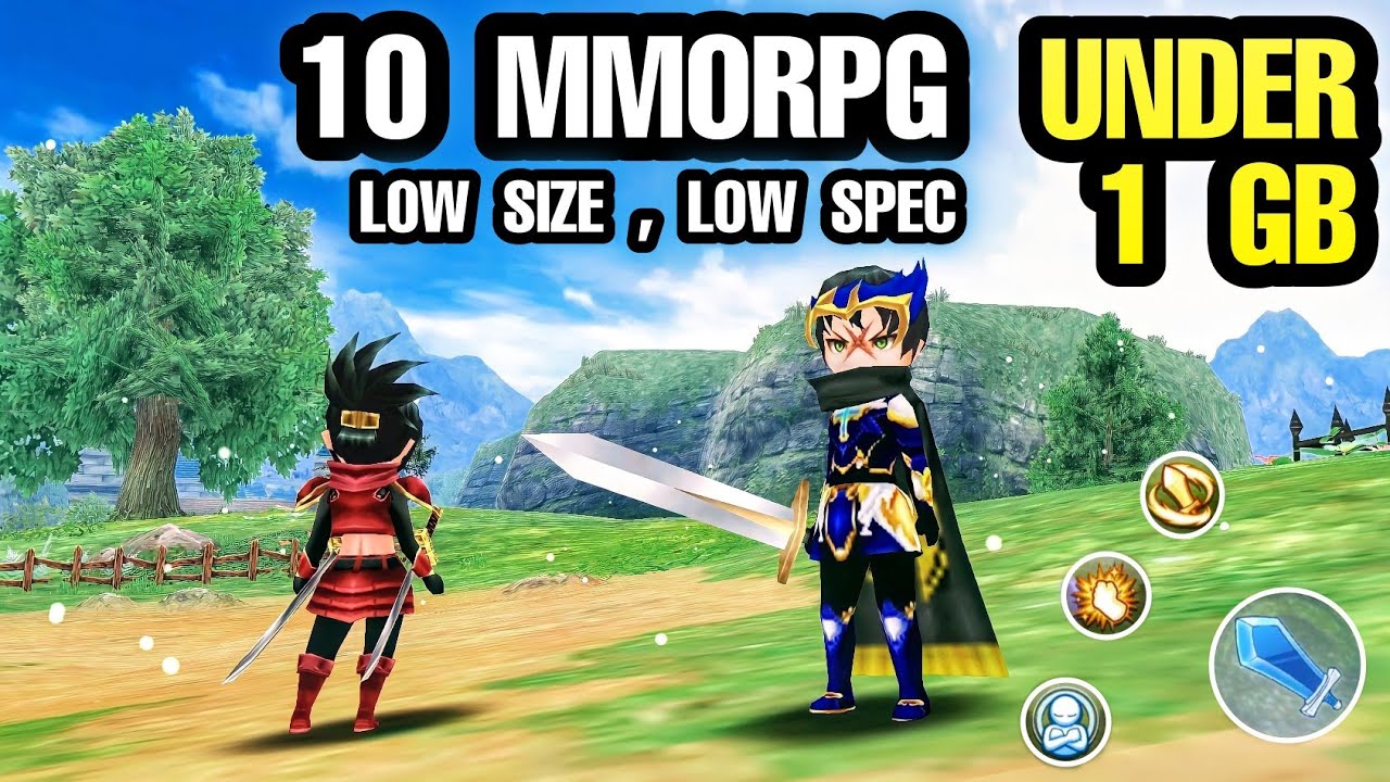 เกม mmorpg android  Update  Top 10 LOW SIZE MMORPG Open World Games For Android \u0026 iOS | MMORPG for Low Spec phone UNDER 1 GB MMO