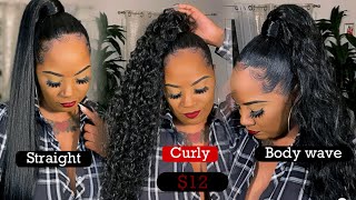 $12  Ponytails for Spring and Summer Everyday / Organique Pony Wrap Shake and go / try on haul