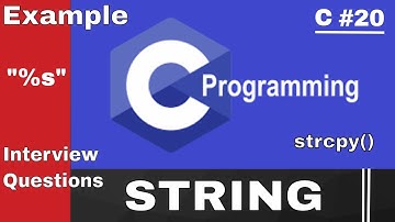String in C Programming || Part 1 || Practice with example || #20
