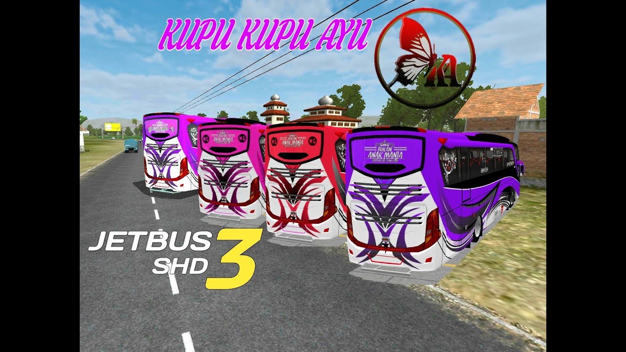 Livery Bus Kupu Kupu Ayu Pink Admiral Shd By Blahbloh Gudang Livery Skin Dan Mod Bus Simulator Indonesia