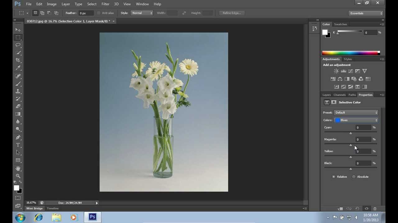 how to change color in photoshop cs6