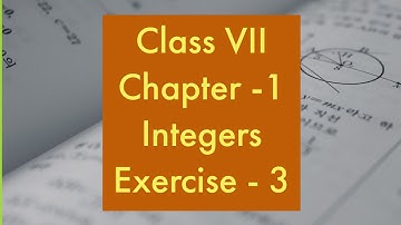 Integers - Exercise 3 - Subtraction  of integers - Class VII  || A.P & T.S State Syllabus