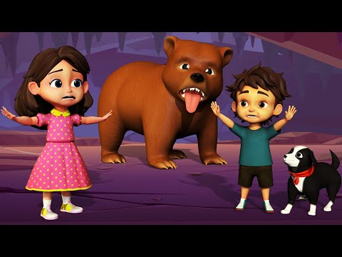 We're Going on a Bear Hunt 3D Kids Video Song for Preschoolers for Circle Time 🐻 🎶