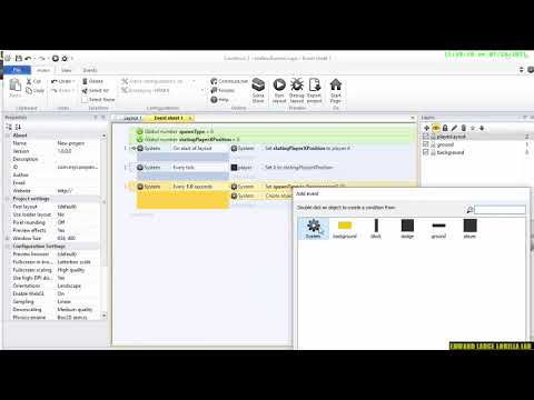 【Construct 2】Adding in the Timer and the spawning Build a physics endless runner